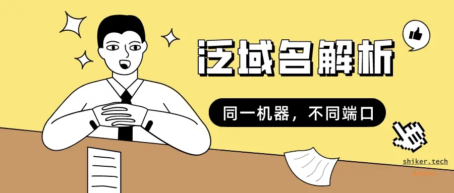 同一机器，不同端口的泛域名解析如何做到？