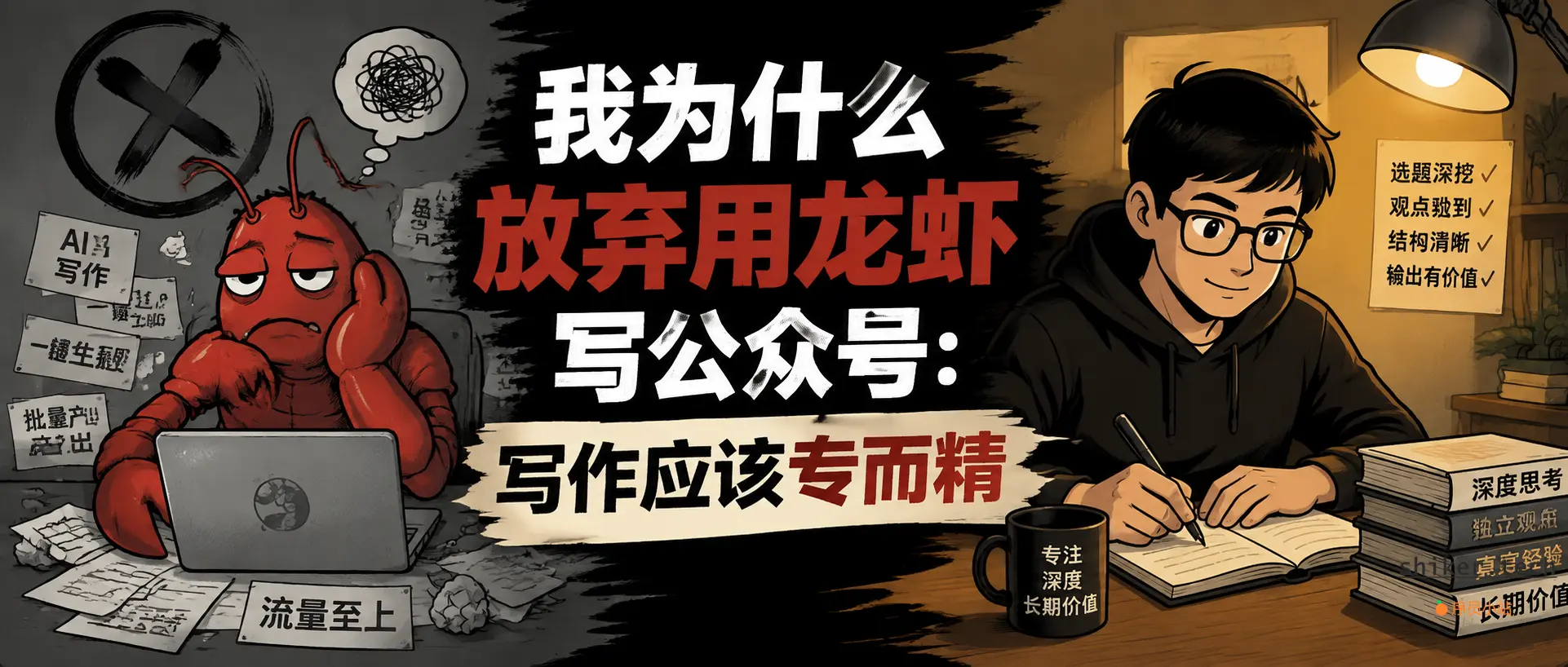 我为什么放弃用龙虾写公众号：写作应该专而精