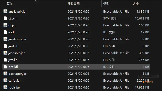 JDK8 lib目录下的内容