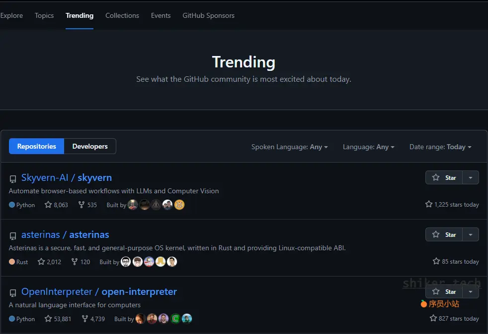 github-trending